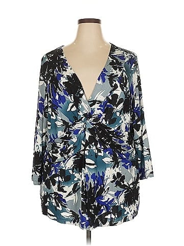 Cable & Gauge 3/4 Sleeve Blouse (view 1)
