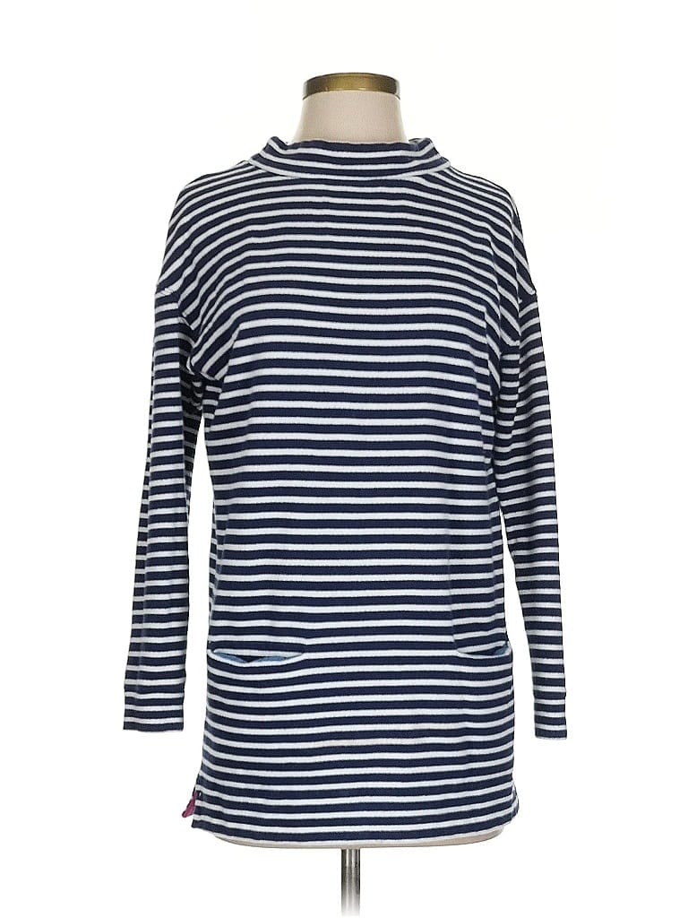 Pre-owned Joules Long Sleeve Top Blue Turtleneck Tops