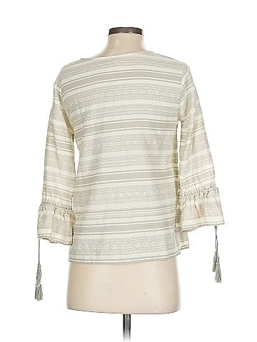 Garnet Hill 3/4 Sleeve Blouse (view 2)