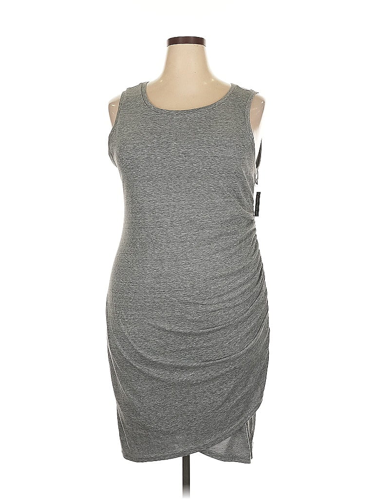 Pre-owned Leith Casual Dress In Gray