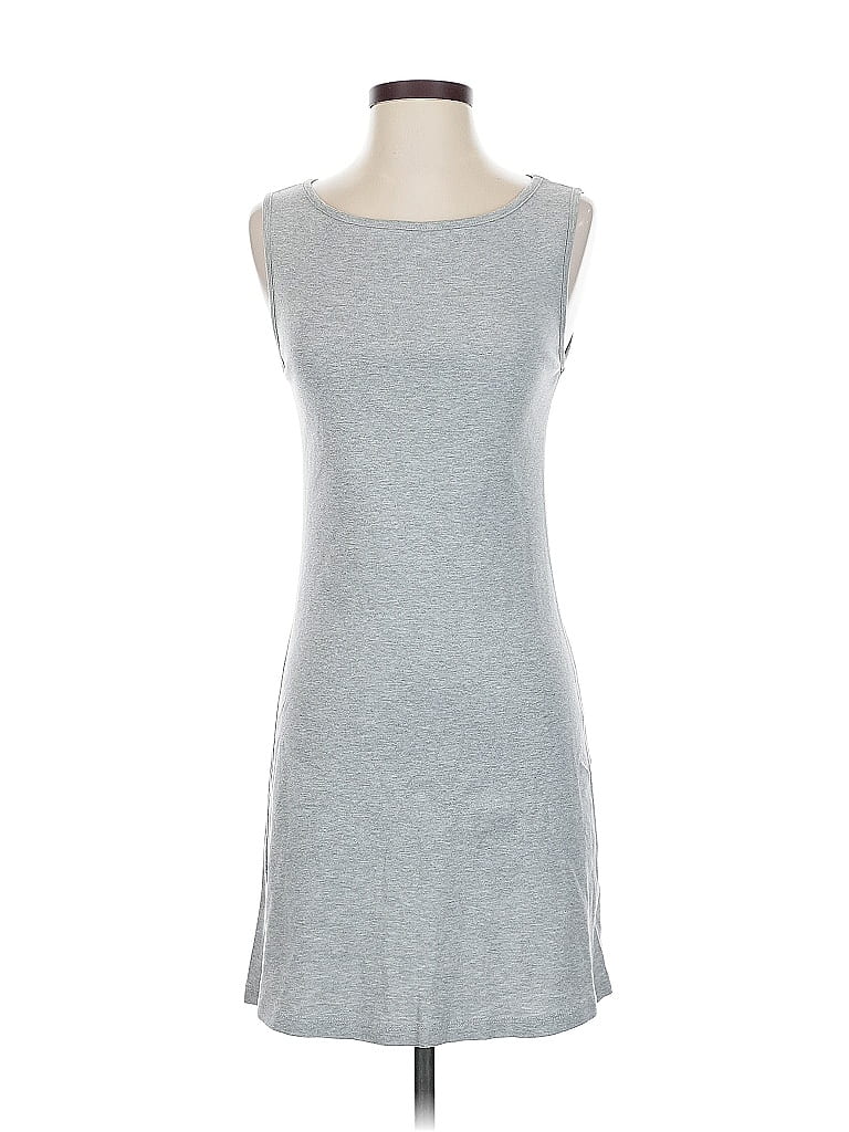 Pre-owned Three Dots Casual Dress In Gray