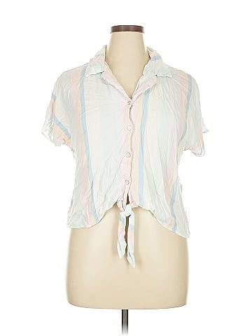 LC Lauren Conrad Short Sleeve Blouse (view 1)