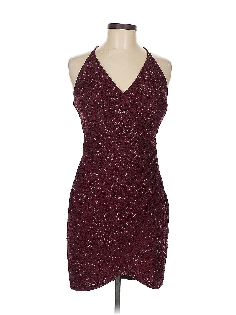 Pre-owned Speechless Cocktail Dress In Burgundy