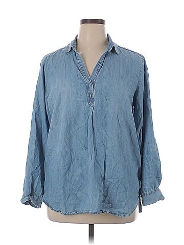 Sonoma Goods for Life 3/4 Sleeve Button-Down Shirt (view 1)