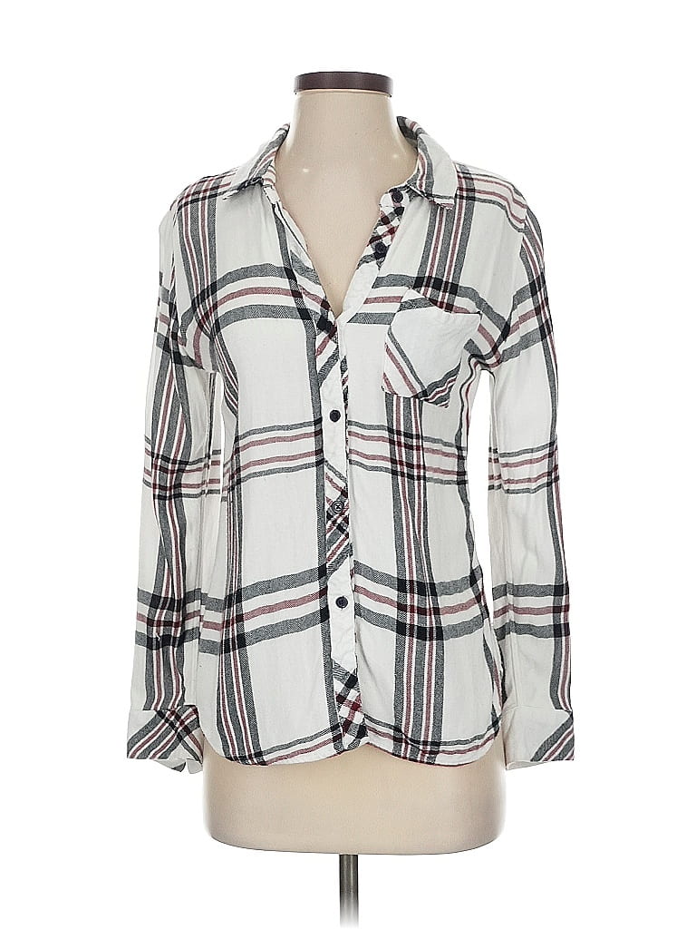 Pre-owned Rails Long Sleeve Button Down Shirt In Gray