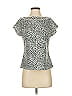 Esley Silver Short Sleeve Blouse Size S - photo 1
