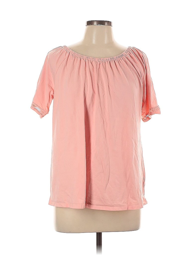 Pre-owned Michael Michael Kors Short Sleeve Blouse In Pink
