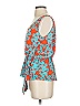 MYNE 100% Silk Blue Red Sleeveless Silk Top Size P (petite) - photo 5