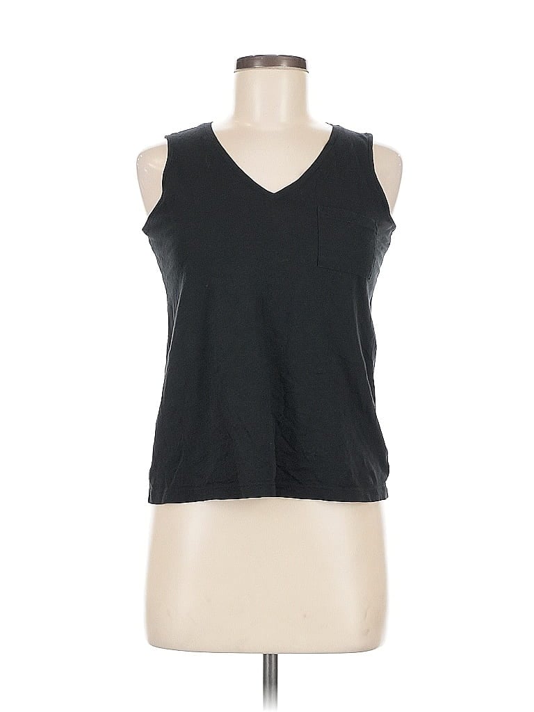 Pre-owned Max Studio Sleeveless T-shirt In Black