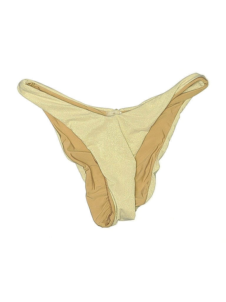 Pre-owned Pq Swimsuit Bottoms In Gold