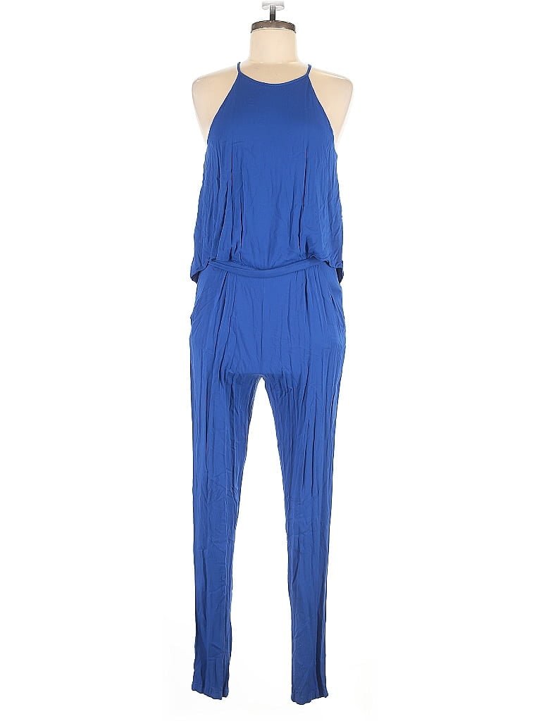 Pre-owned Black Halo Jumpsuit In Blue