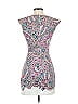 French Connection Paisley Silver Pink Cocktail Dress Size 2 - photo 2