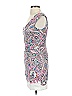French Connection Paisley Silver Pink Cocktail Dress Size 2 - photo 5