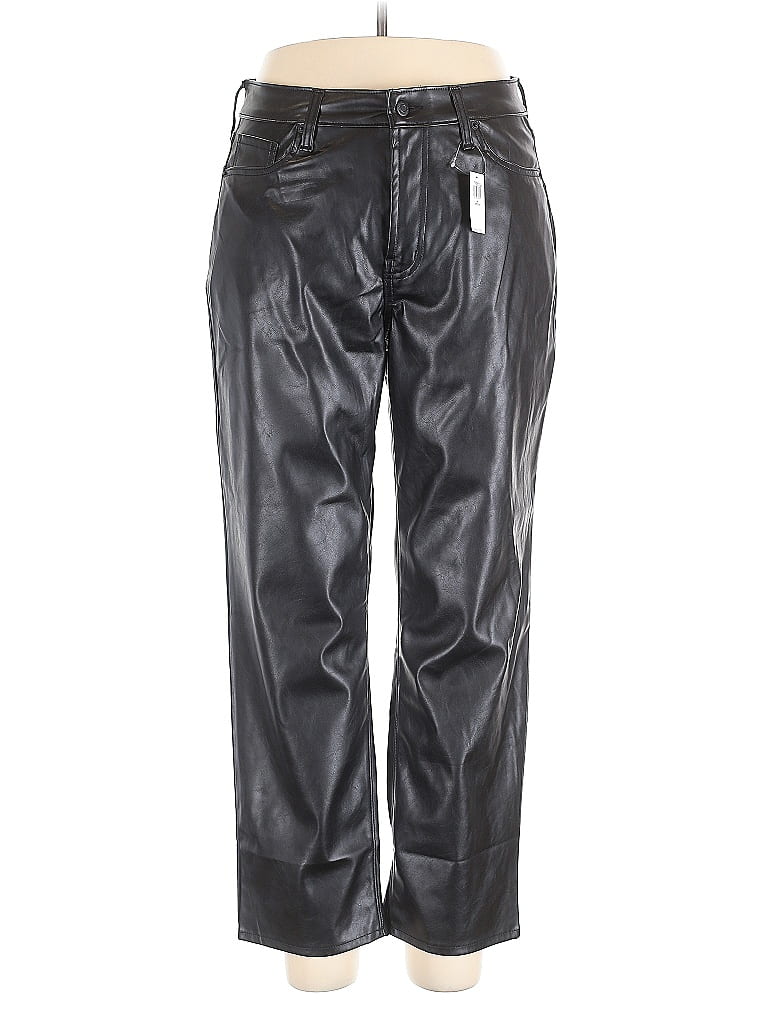 Old Navy Faux Leather Pants In Black