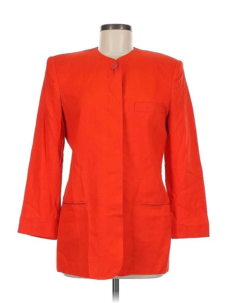 Pre-owned Jones New York Coat In Orange