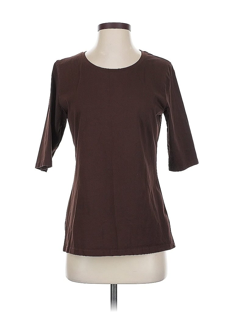 Pre-owned Fp One 3/4 Sleeve T-shirt In Brown