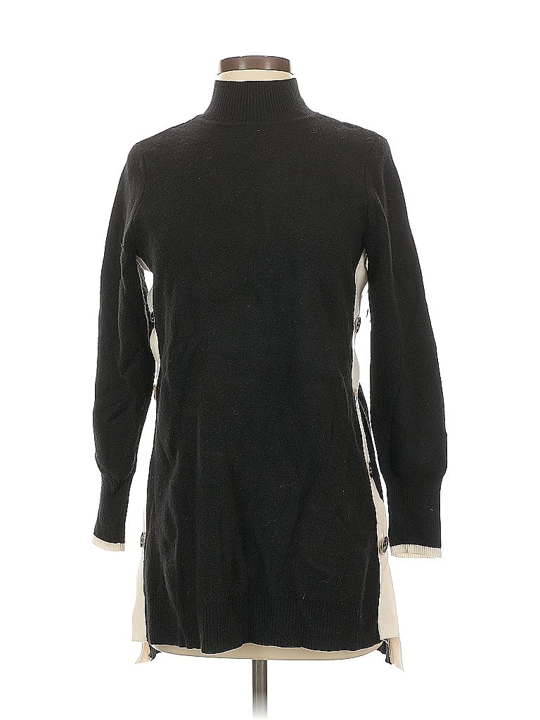 Pre-owned Chico's Turtleneck Sweater In Black