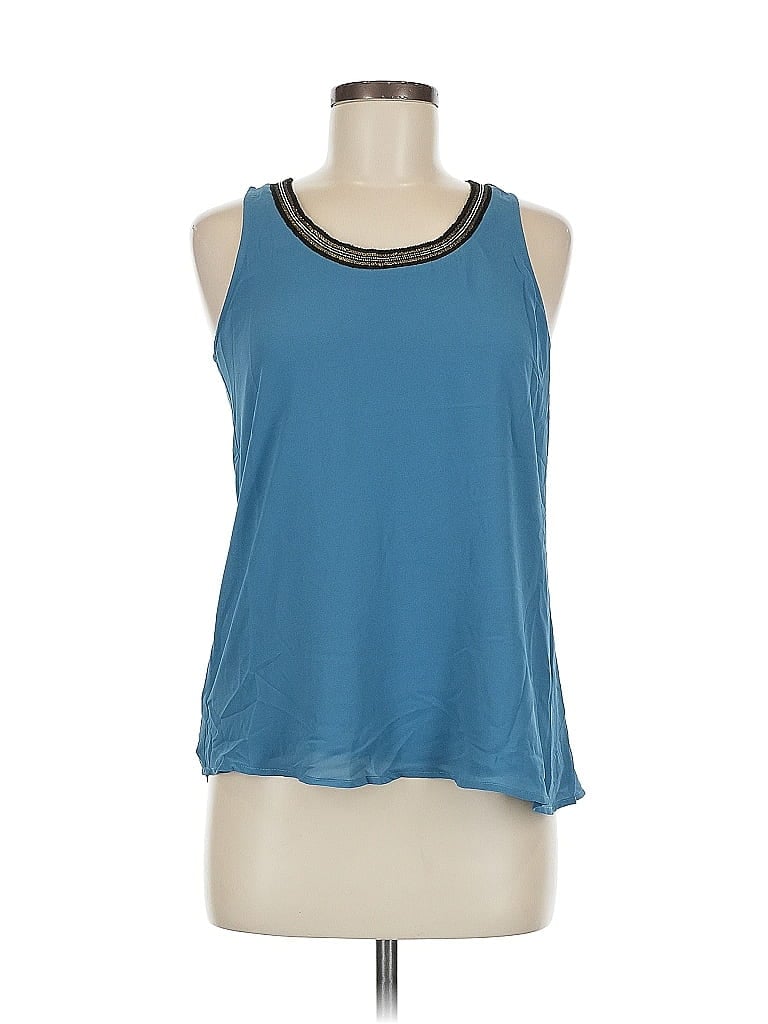 NAKED ZEBRA Pre-owned Tank Top Blue Halter Neckline Tops