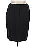 eShakti Solid Black Formal Skirt Size 1X - photo 1