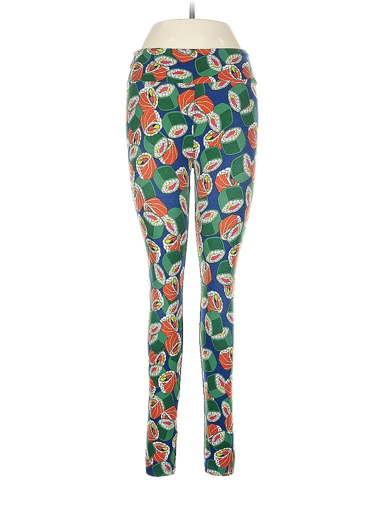 Pre-owned Lularoe Leggings In Green