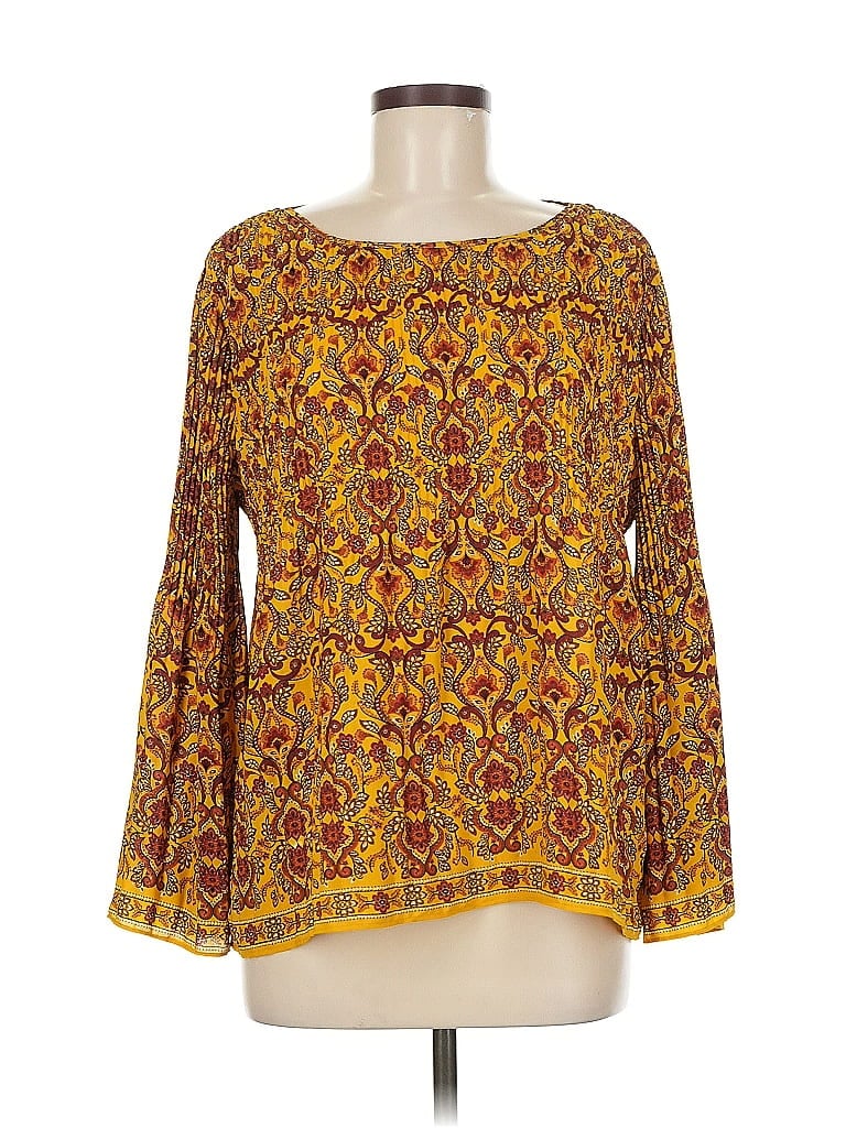 Max Studio 3/4 Sleeve Blouse In Yellow
