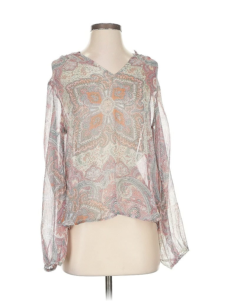 Lovestitch Long Sleeve Blouse In Gray