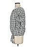 CeCe 100% Cotton Gray 3/4 Sleeve Blouse Size XS - photo 5