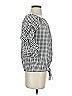 CeCe 100% Cotton Gray 3/4 Sleeve Blouse Size XS - photo 4