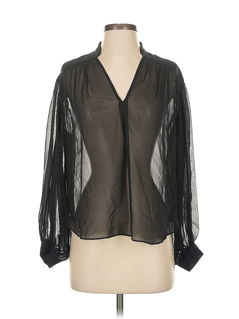 Click to view more detailed imagery on our partner's website Pre-owned Joie Long Sleeve Blouse In Black