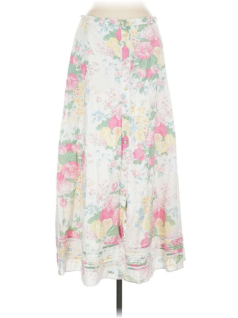 Lauren by Ralph Lauren 100% Cotton Ivory Casual Skirt Size 8