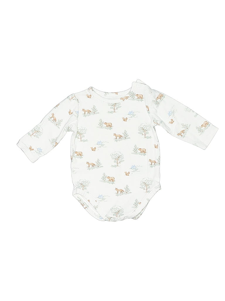 Click to view more detailed imagery on our partner's website Pre-owned Janie And Jack Babies' Long Sleeve Onesie In White