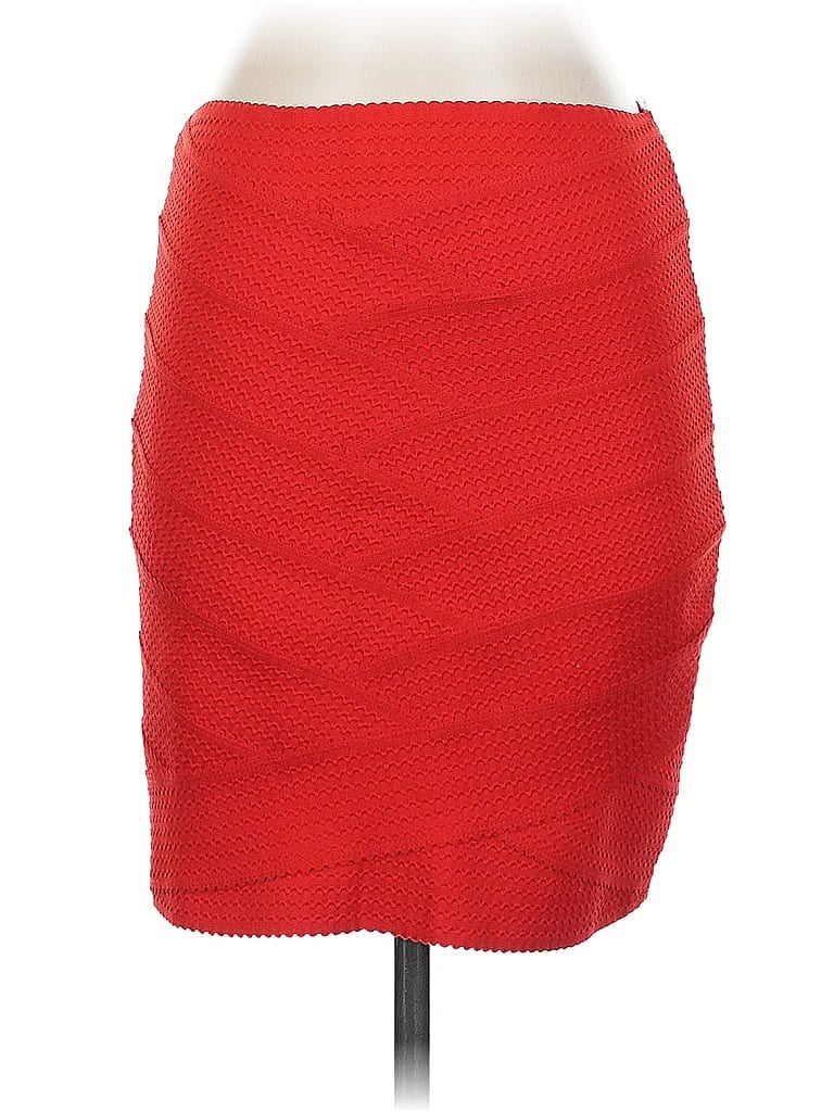 Pre-owned Divided By H&m Formal Skirt In Red
