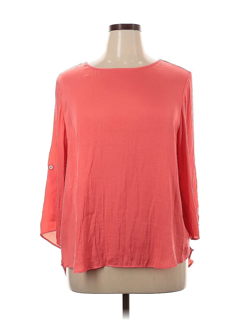 Click to view more detailed imagery on our partner's website Pre-owned Chico's 3/4 Sleeve Blouse In Orange