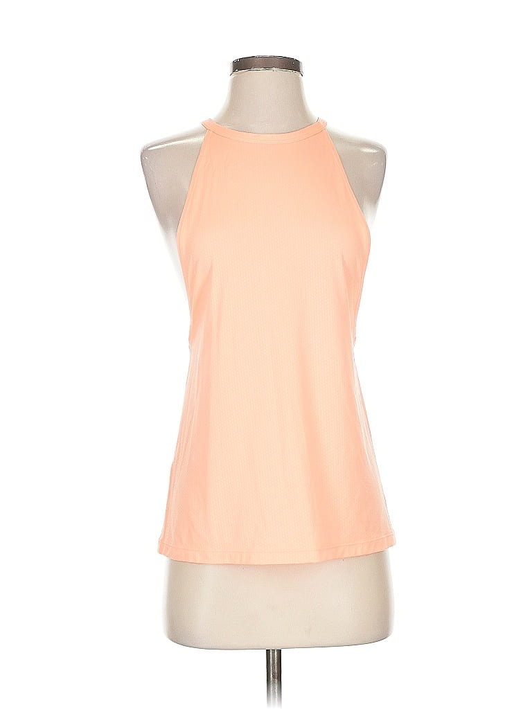 Pre-owned Assorted Brands Tank Top Orange Halter Neckline Tops