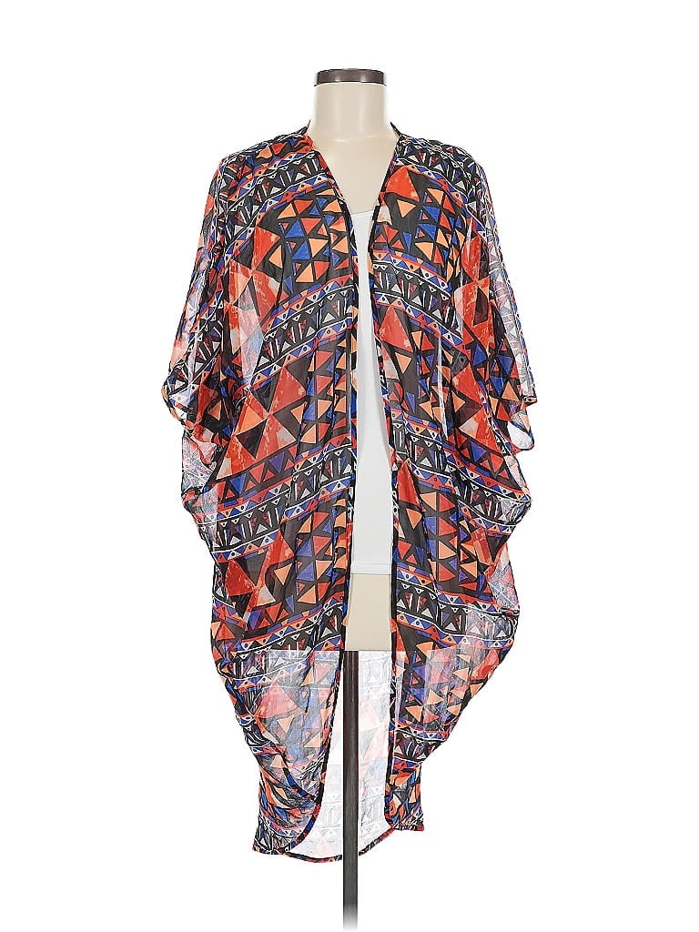 Pre-owned Unbranded Kimono In Orange