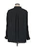 14th & Union 100% Polyester Black Long Sleeve Blouse Size 1X - photo 2