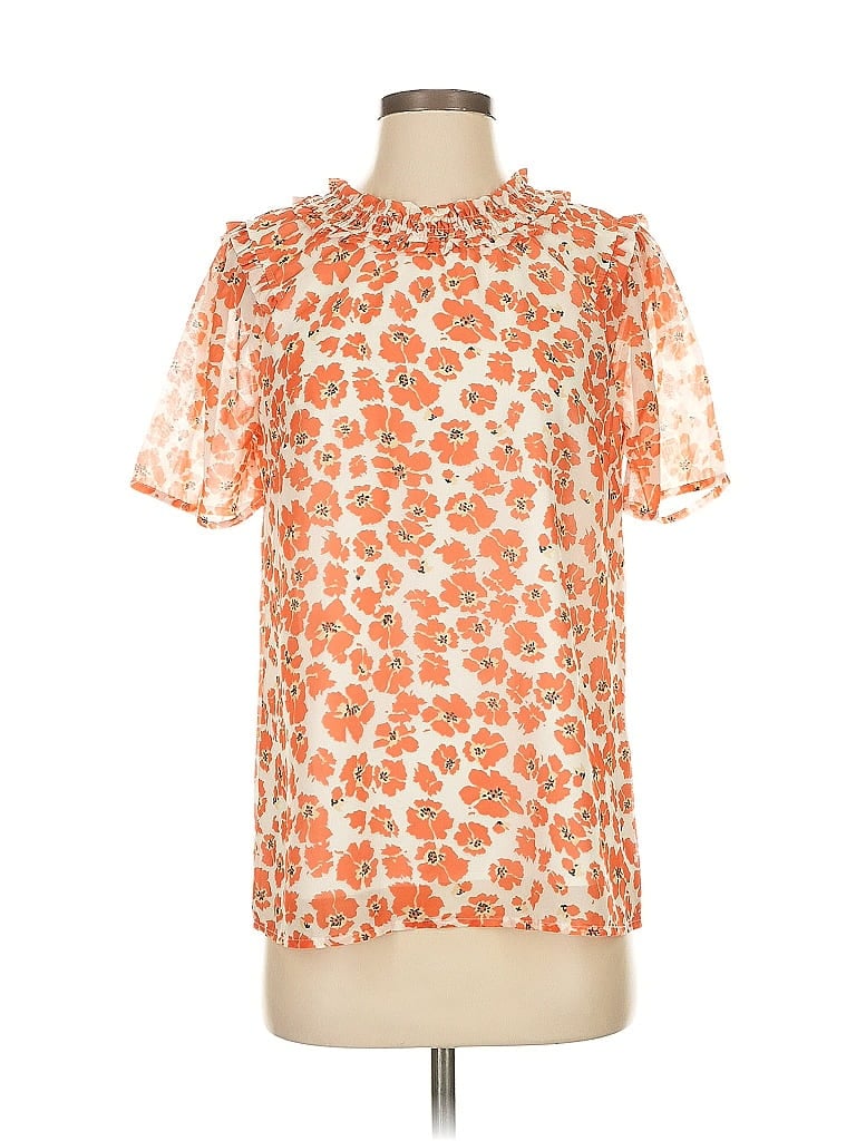 Click to view more detailed imagery on our partner's website Pre-owned Unbranded Short Sleeve Blouse In Brown