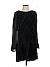 Express 100% Polyester Chevron-herringbone Black Cocktail Dress Size S - photo 1