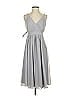 Eva Mendes by New York & Company Gray Casual Dress Size 4 - photo 1
