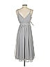 Eva Mendes by New York & Company Gray Casual Dress Size 4 - photo 3