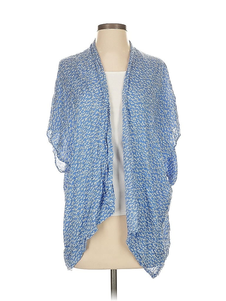 Pre-owned Ann Taylor Loft Kimono In Blue