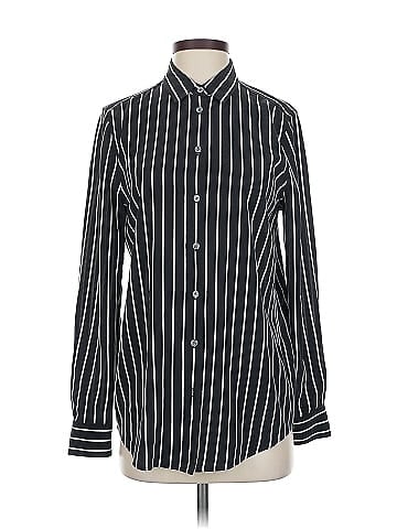 Equipment Long Sleeve Silk Top (view 1)