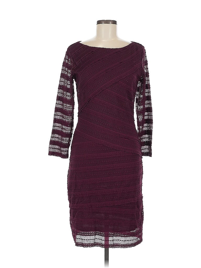 Pre-owned Max Studio Cocktail Dress In Burgundy