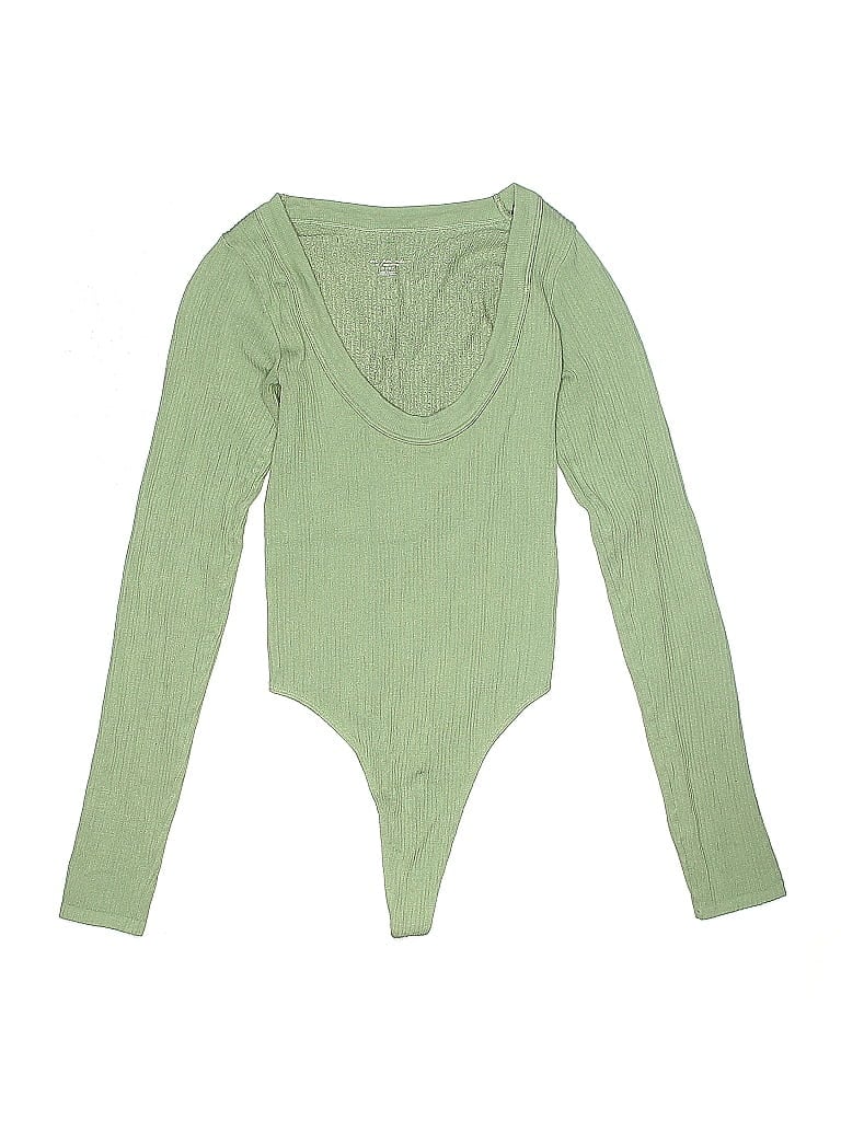 Pre-owned Out From Under Bodysuit In Green