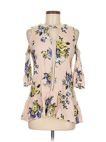 Blu Pepper 3/4 Sleeve Blouse (view 1)