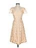 MIKAEL AGHAL 100% Polyester Tan Cocktail Dress Size 0 - photo 1
