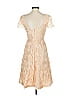 MIKAEL AGHAL 100% Polyester Tan Cocktail Dress Size 0 - photo 2