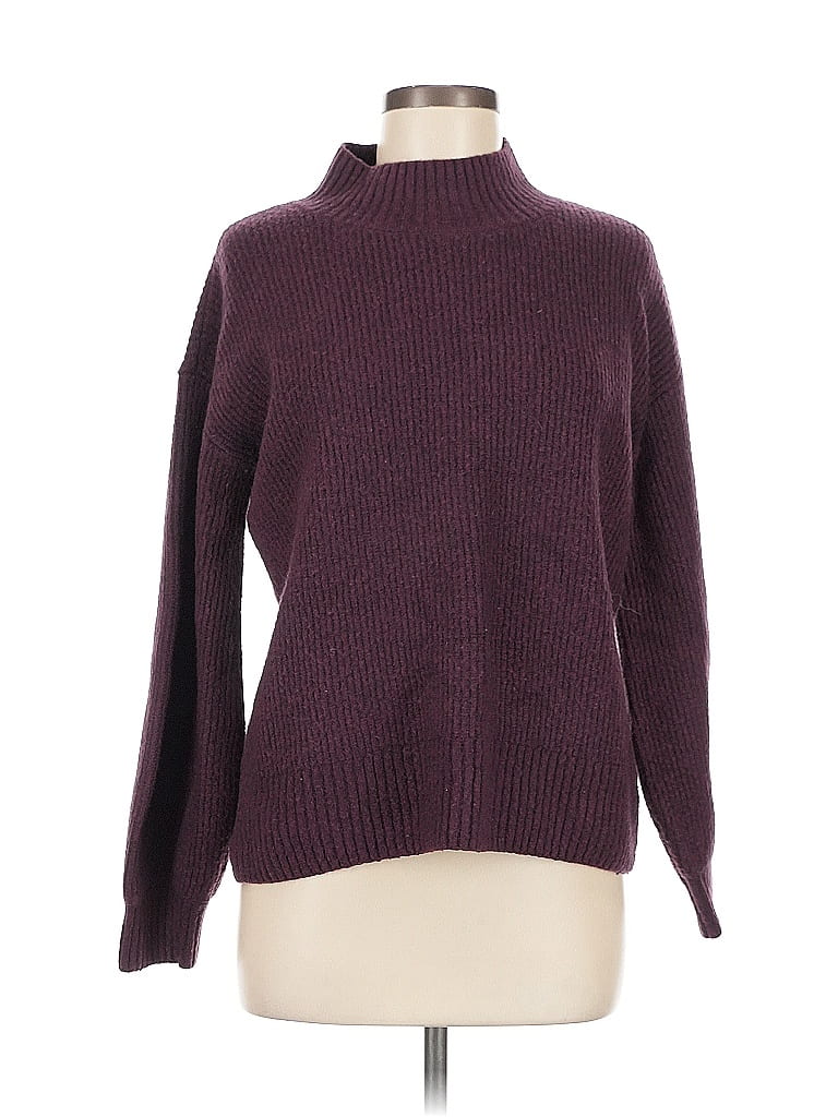 Pre-owned Goodthreads Turtleneck Sweater In Burgundy