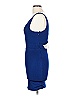 Loving Things Solid Blue Cocktail Dress Size 10 - photo 5