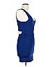 Loving Things Solid Blue Cocktail Dress Size 10 - photo 4
